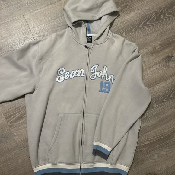 Light blue Sean John Zip up Men’s XXL - Picture 1 of 2